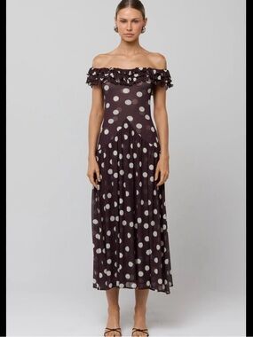 resa ashley midi dress Resa Ashley Midi Dress In Green In Gardenia - 30% Off